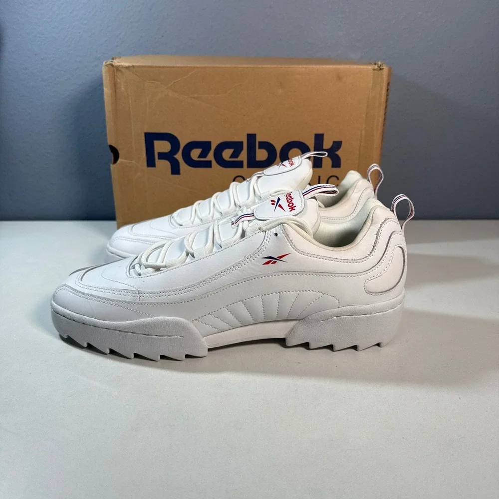 Reebok DMX Series 1200 Low Unisex 10.5 White Chunky Retro Sneakers